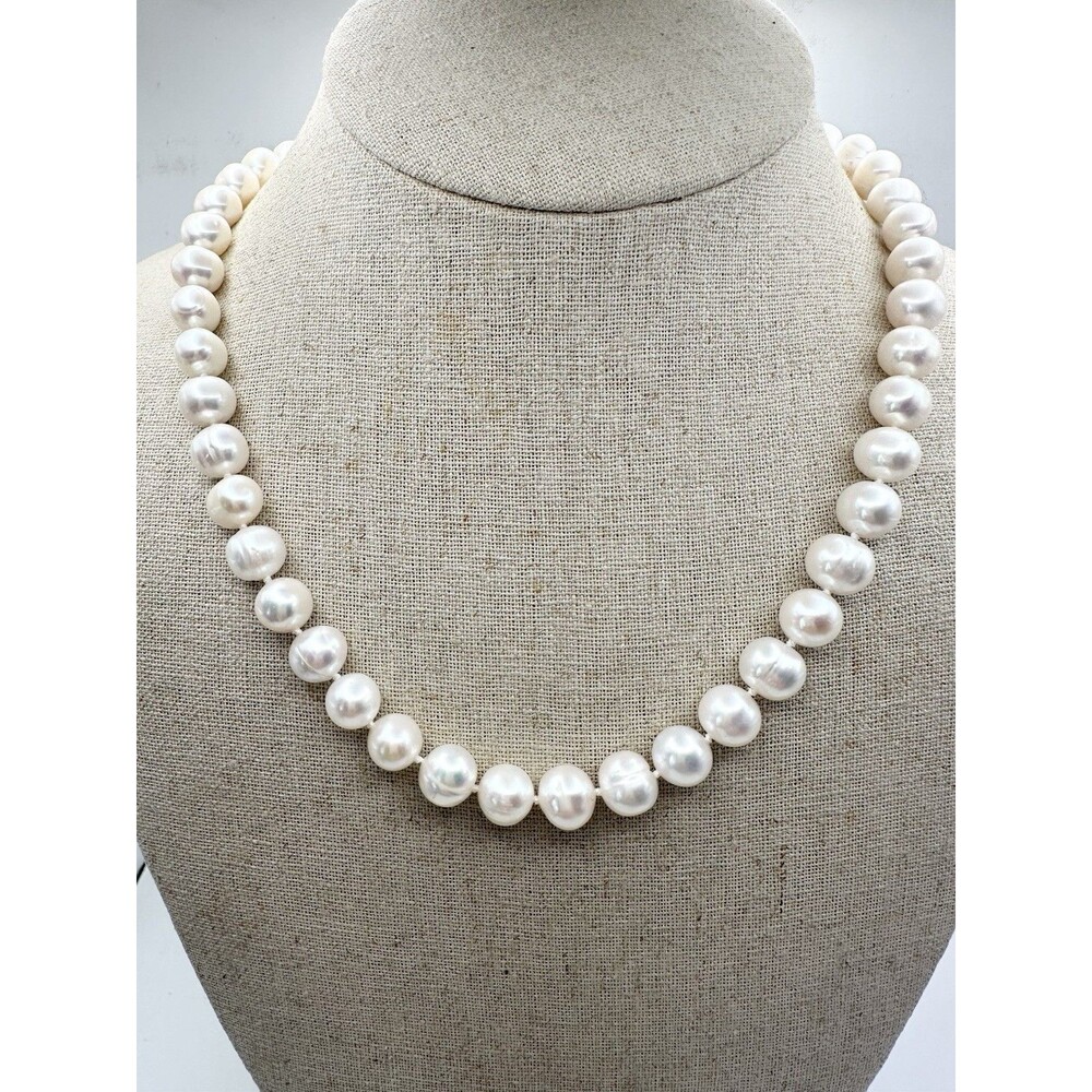 9mm Freshwater Pearl Beads Necklace 19” 9mm